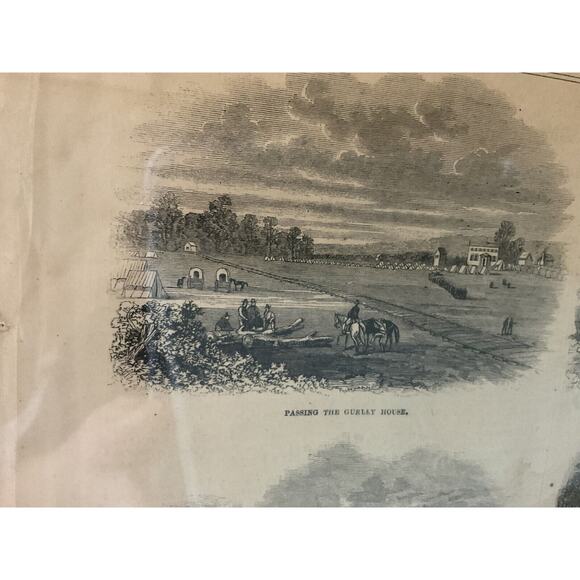 Antique Military Civil War 1864 Frank Leslie's Grant’s Railroad Newspaper 1800s - Picture 5 of 11